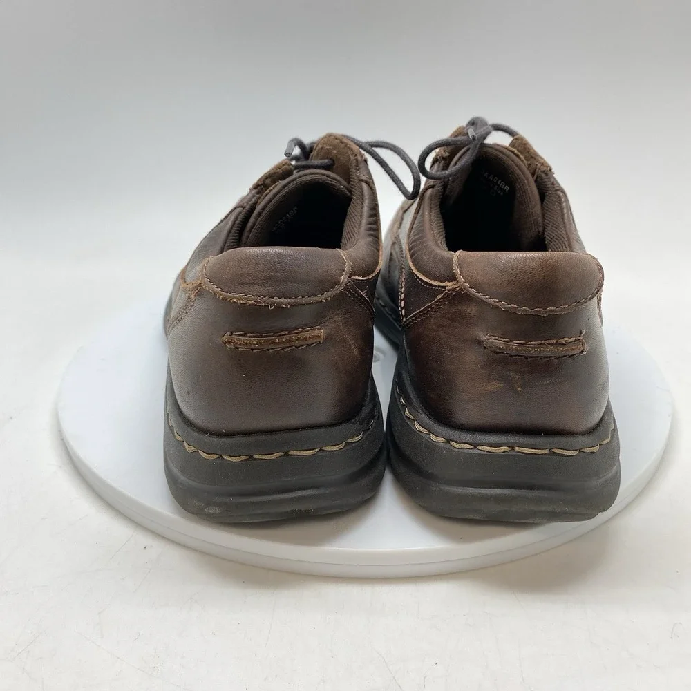 Dunham Shoes Mens 9 D‎ Brodrick Lace Up Brown Leather DAA04BR Casual Preppy